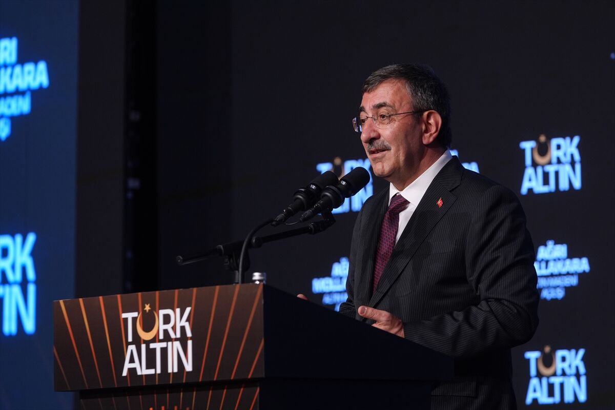 Cumhurbaşkanı Yardımcısı Cevdet Yılmaz, 'Ağrı Mollakara Altın Madeni Açılışı'nda konuştu: (1)