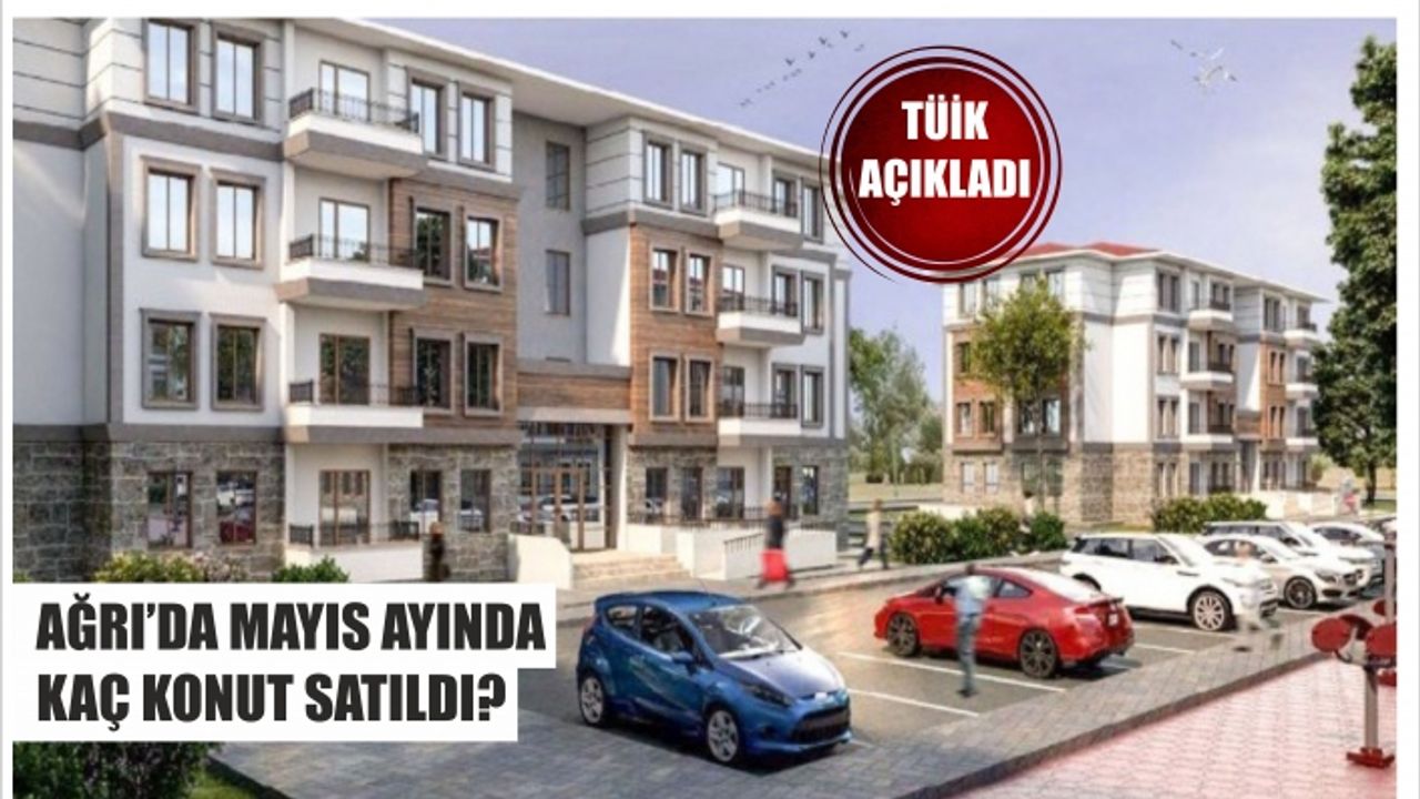 AĞRI’DA MAYIS AYINDA KAÇ KONUT SATILDI? TÜİK AÇIKLADI