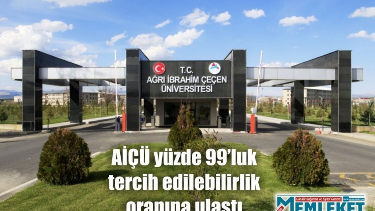 AİÇÜ yüzde 99’luk tercih edilebilirlik oranına ulaştı