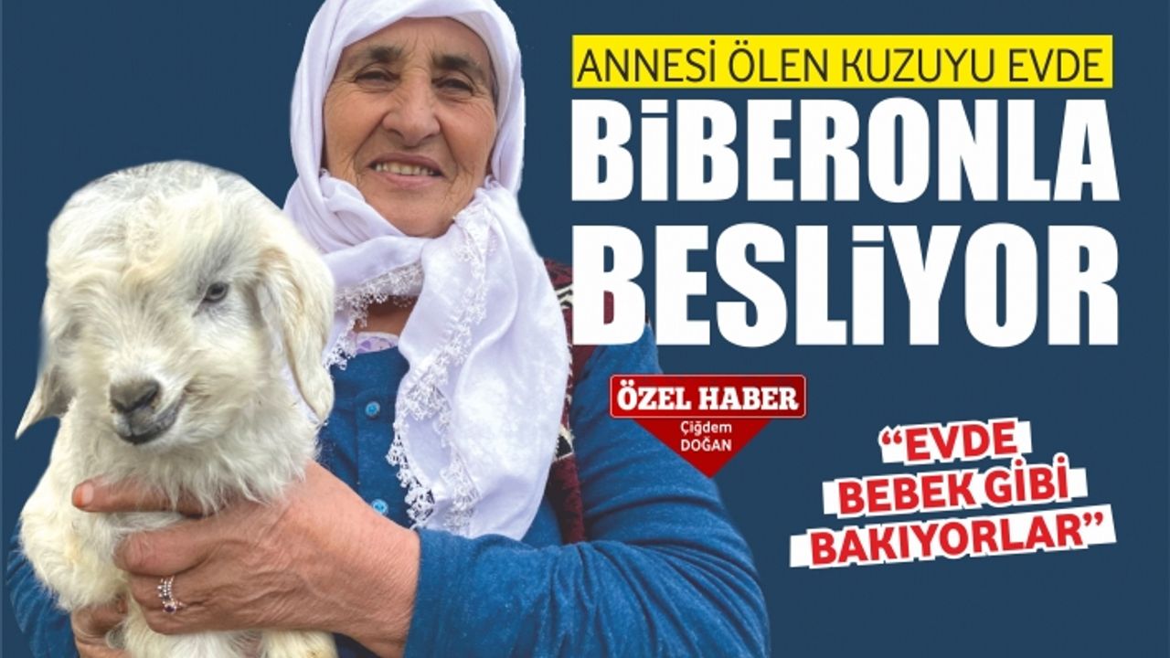 EVDE BİBERONLA BESLİYOR
