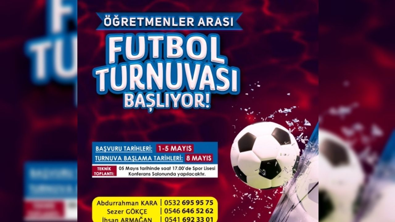 AĞRI GELENEKSEL ÖĞRETMENLER ARASI FUTBOL TURNUVASI BAŞLIYOR