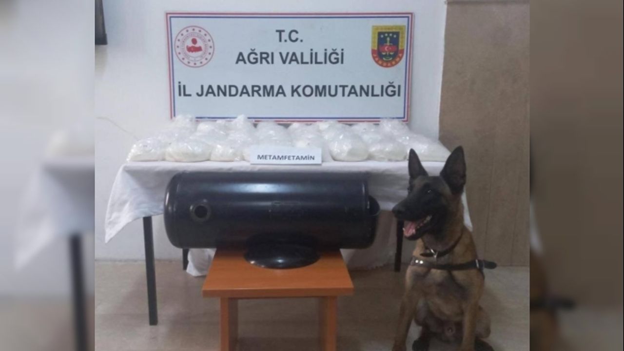 Ağrı'da 32 kilo metanfetamin ele geçildi