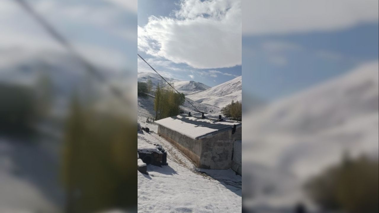 Ağrı'nın yüksek kesimleri Mayıs ayında karla kaplandı