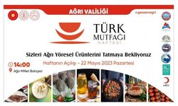 Ağrı’nın yöresel lezzetleri Türk Mutfağı Haftası etkinlikleri ile görücüye çıkıyor