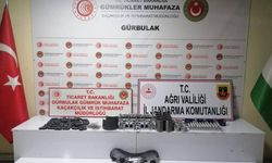 Ağrı'da gümrük kaçağı araba parçaları ele geçirildi
