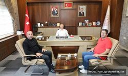 İstanbul Köy Çocukları Derneği Başkanı Özbilgi, Ağrı Milli Eğitim Müdürü Kökrek'i ziyaret etti