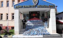 Ağrı’da polis 181 bin 100 karton kaçak sigara yakaladı
