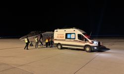 Ağrı'da 2 kalp hastası, ambulans uçakla Ankara ve İstanbul'a sevk edildi