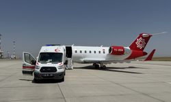 Ağrı'da kalp rahatsızlığı olan bebek ambulans uçakla Ankara'ya gönderildi