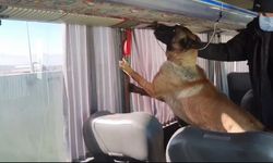 Ağrı'da otobüsteki yangın tüplerinin içinde 8 kilogram uyuşturucu ele geçirildi