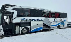 GÜNCELLEME - Ağrı'da yolcu otobüsünün devrilmesi sonucu 16 kişi yaralandı