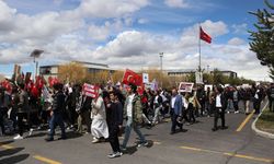 Ağrı İbrahim Çeçen Üniversitesi'nde 'Filistin'e Destek Yürüyüşü' yapıldı