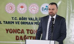 Ağrı'da üretimin artırılması amacıyla çiftçilere 44 ton yonca tohumu verildi