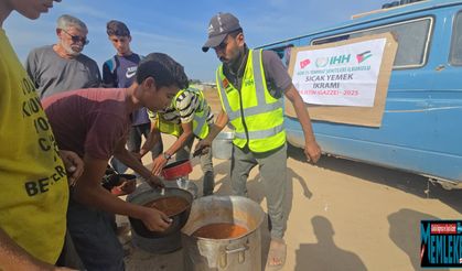 Ağrılı öğrencilerden Gazze'de 1000 kişilik yemek