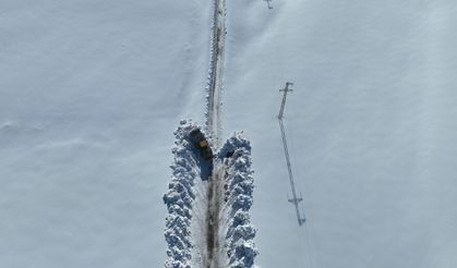 Ağrı'da kar nedeniyle 41 köy yolu ulaşıma kapandı
