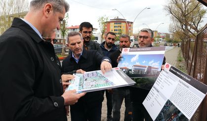 Ağrı'nın yeni adalet binasının zemin iyileştirilmesine başlandı