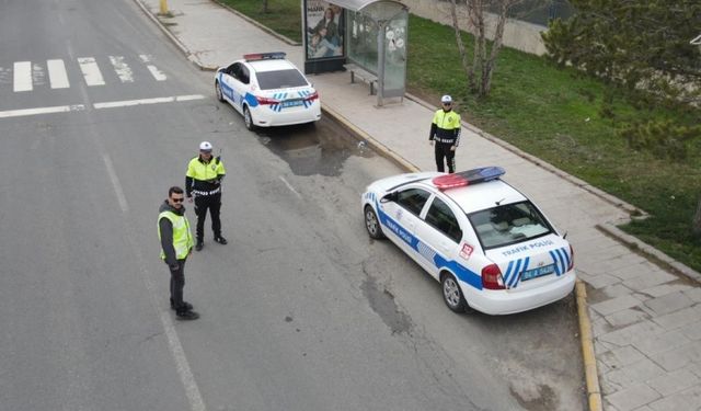 Ağrı'da Ramazan Bayramı trafik denetimleri dron ile desteklendi