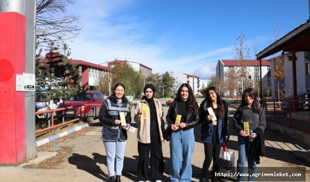 Ağrı'da üniversite öğrencileri KADES hakkında bilgilendirildi