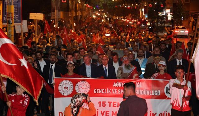 Ağrı'da 15 Temmuz'un Yıl Dönümünde Tek Yürek Olundu