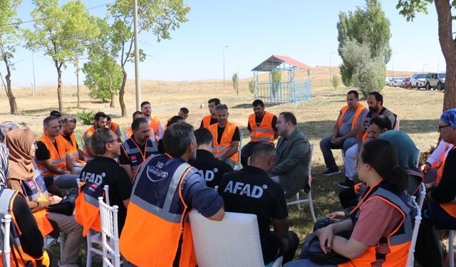 Ağrı'da AFAD gönüllülerinin katıldığı yarışma düzenlendi