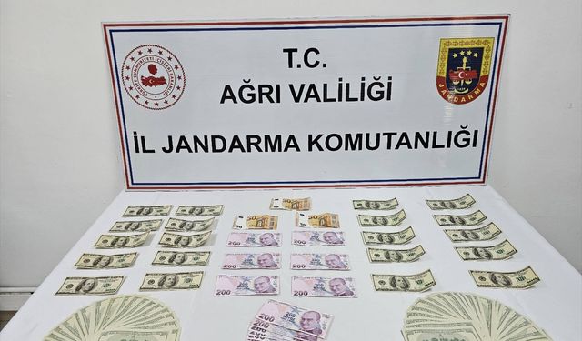 Ağrı'da sahte paralarla yakalanan şüpheli gözaltına alındı