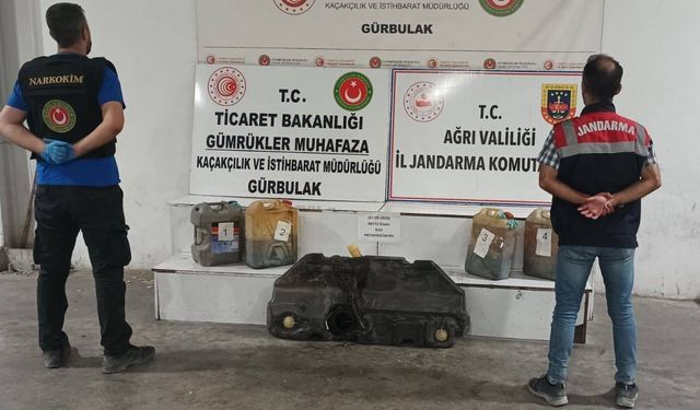 Ağrı'da tırın yakıt deposunda 56 litre sentetik uyuşturucu ele geçirildi