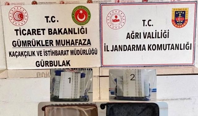 Ağrı'da valiz içerisine uyuşturucu gizleyen 2 şüpheli yakalandı