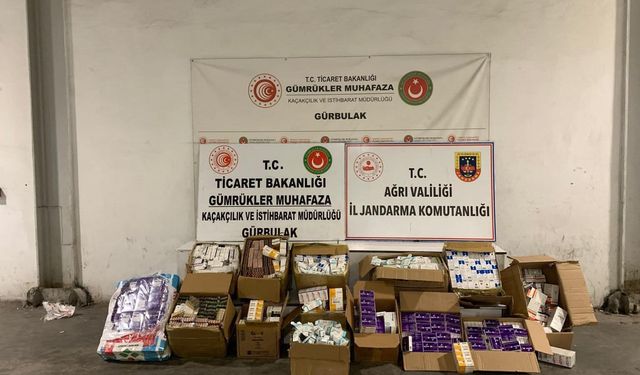 Ağrı'da gümrük kaçağı ilaç ve tıbbi malzeme ele geçirildi