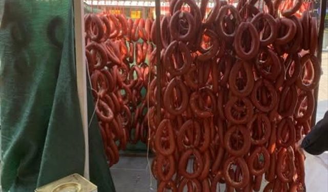 Ağrı'da güvenli olmayan 415 kilogram sucuğa el konuldu