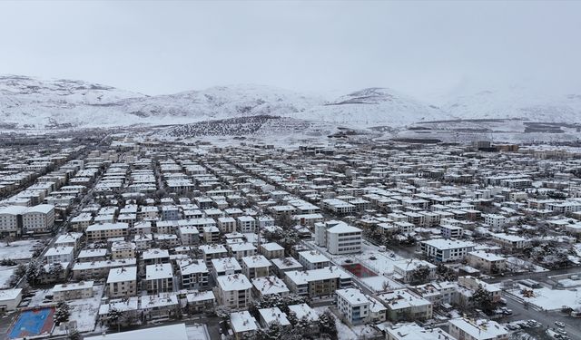 Erzincan ve Ağrı'da kar yağışı etkili oldu