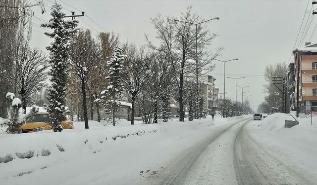 Ağrı ve Kars'ta kar ve tipi etkili oluyor