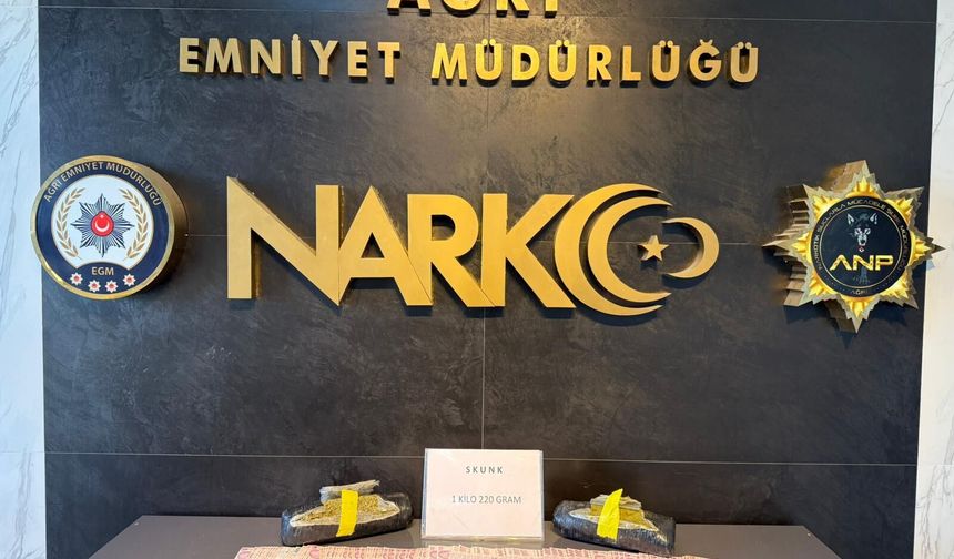 Ağrı'da İran'dan gelen tırda 1 kilo 220 gram uyuşturucu ele geçirildi