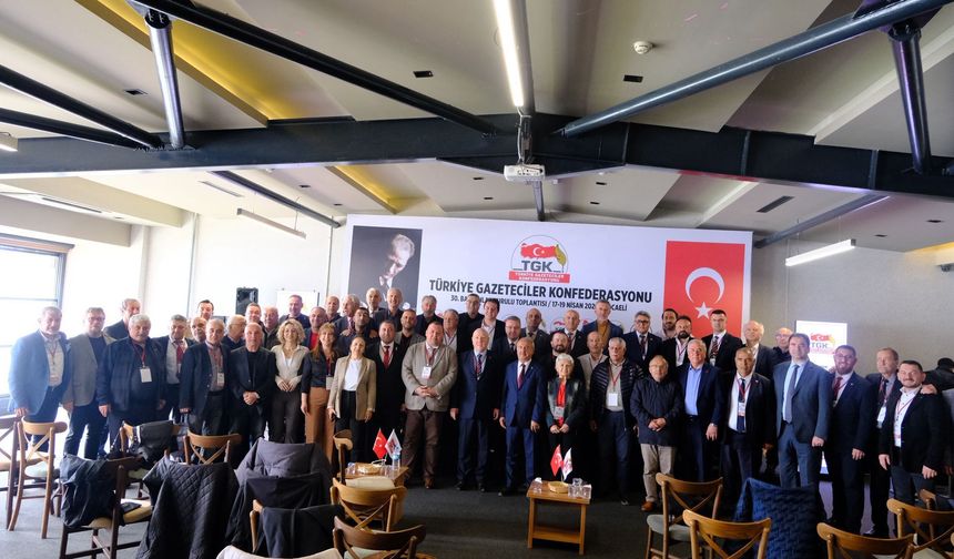 TÜRKİYE GAZETECİLER KONFEDERASYONU KOCAELİ SONUÇ BİLDİRGESİNİ AÇIKLADI